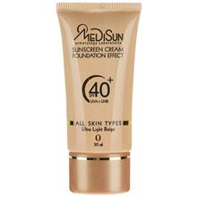 کرم ضد آفتاب رنگی تیوپی Spf40 مدیسان مناسب پوست چرب حجم 30 میل -بژ کاراملی